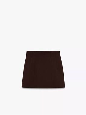 Zara Dark Brown Mini Skirt